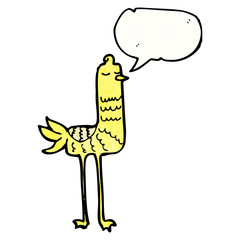 funny cartoon bird