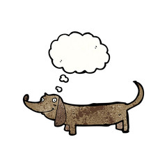 cartoon dachshund