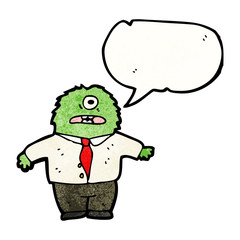 cartoon monster boss