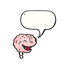 gross laughing brain cartoon