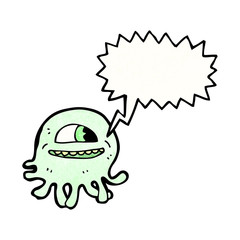 cartoon alien jellyfish
