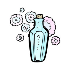 Retro cartoon with texture. Isolated on White.