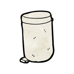 cartoon rubbish bin