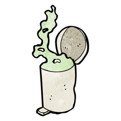 old garbage can cartoon
