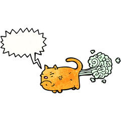 cartoon farting cat