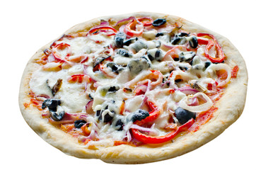Pizza isolated on white background