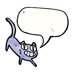 cartoon grinning cat