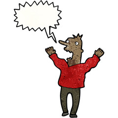 terrified man cartoon