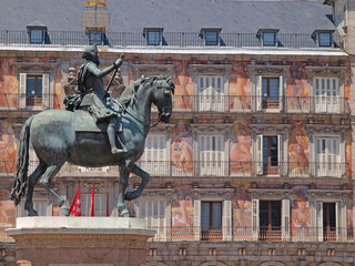 Plaza Mayor in Madrid, Spain.