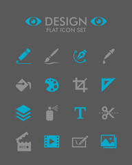 Vector Flat Icon Set - Design 