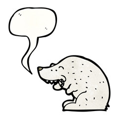 cartoon polar bear