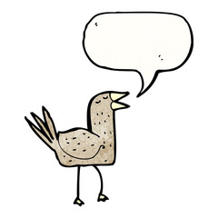 singing bird cartoon