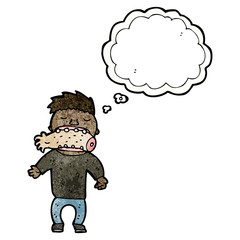 cartoon cannibal man