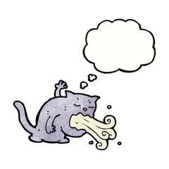 burping cat cartoon