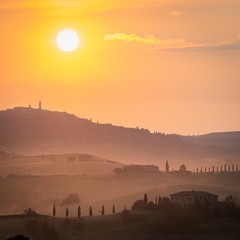 Fototapeta premium summer landscape of Tuscany, Italy.