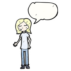 talking woman cartoon