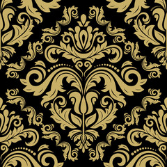 Fototapeta premium Damask Seamless Vector Pattern