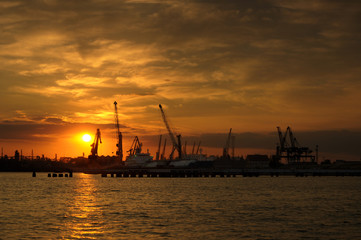 Fototapeta na wymiar Ilyichevsk port