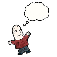 little bald man cartoon