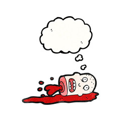 severed head cartoon
