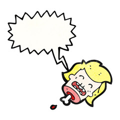 gross severed head cartoon