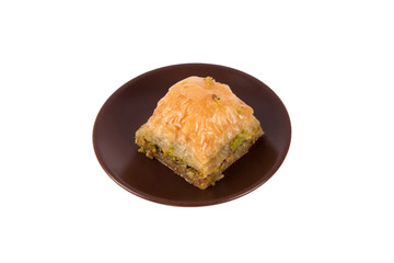 Serving Baklava with Pistachio