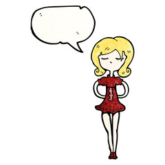 cartoon model woman