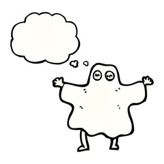 cartoon man in ghost costume