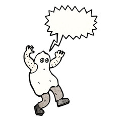 man in ghost costume