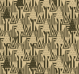 Geometric pattern with triangles
