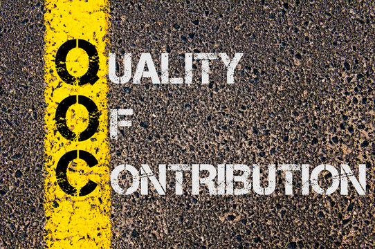 Business Acronym QOC as Quality Of Contribution