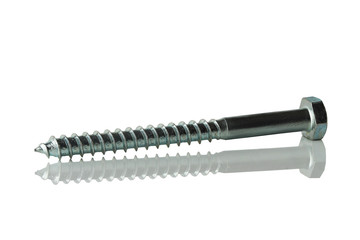 Galvanized self-tapping screw with a hex head