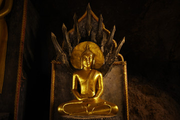 Landmark statue of Buddha in the temple