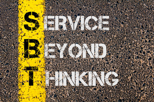 Business Acronym SBT as Service Beyond Thinking