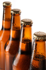 Bottles of cold beer