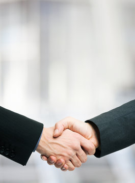 Business People Shaking Hands. Large Copyspace