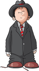 Boy in Man's clothes