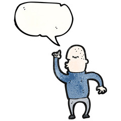 cartoon man explaining