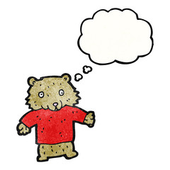 cartoon bear in tee