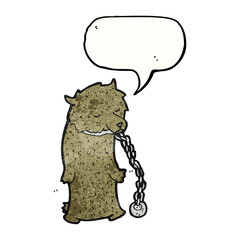 dancing bear chained