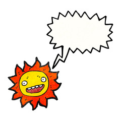 cartoon sun