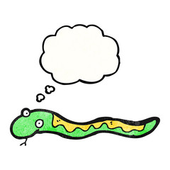 hissing snake cartoon