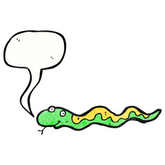 friendly hissing snake cartoon