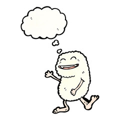 cartoon snow monster
