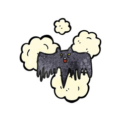 spooky halloween bat cartoon