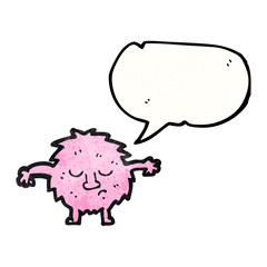 little pink monster cartoon