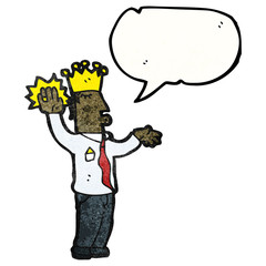 cartoon prince taking oath