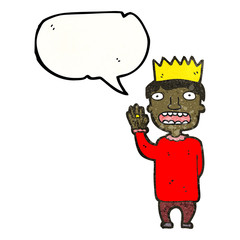 cartoon prince taking oath