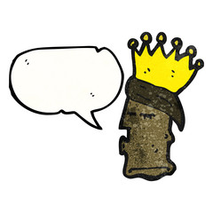 kings head cartoon