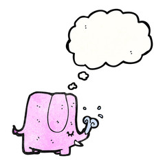 cartoon pink elephant